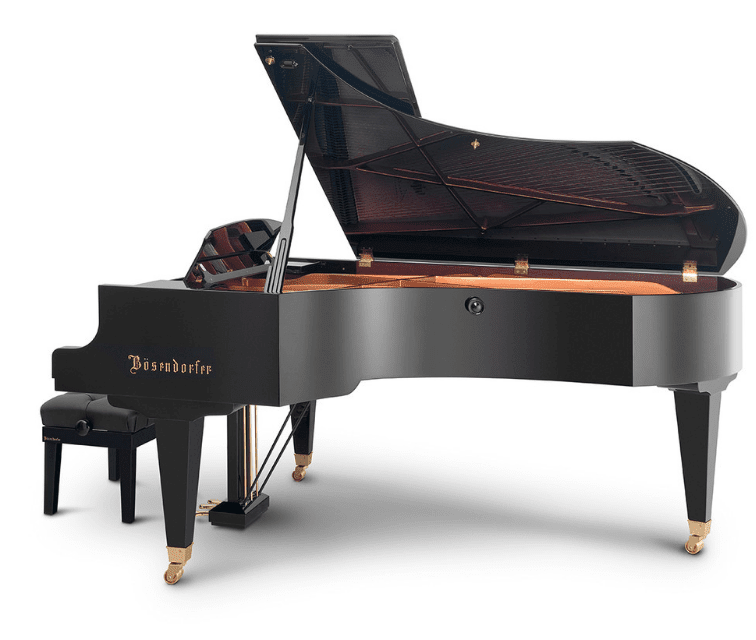 Bosendorfer 225 grand piano side view Bosendorfer 225 grand piano side view