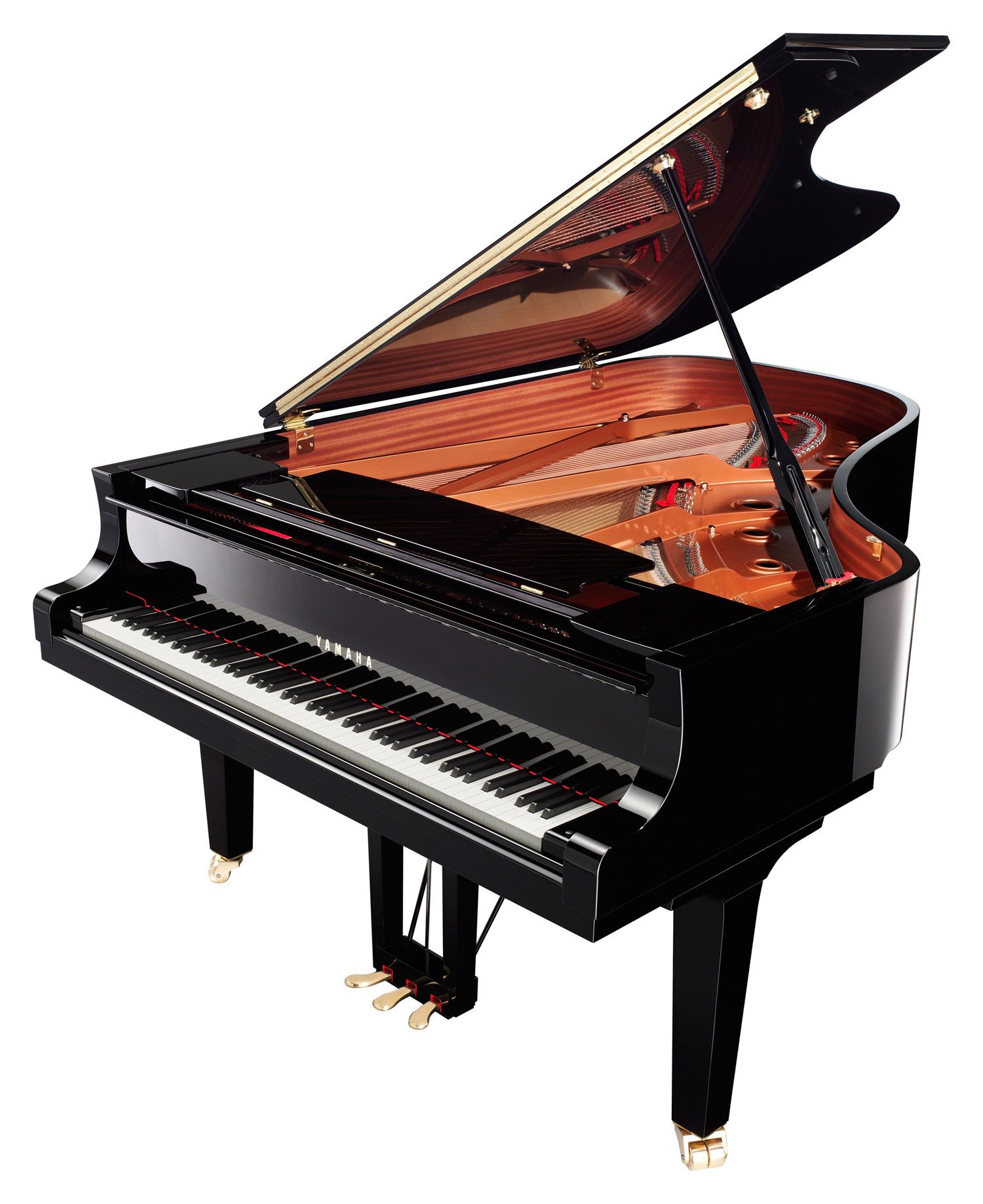 Yamaha C6X Conservatory Grand, Yamaha C6X Conservatory Grand, top view