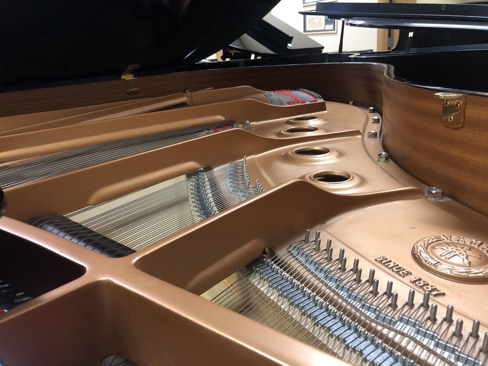 Yamaha-C2-strings Yamaha C2 piano strings