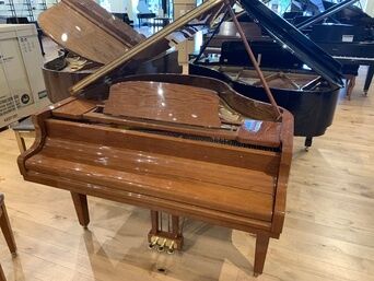 Wurlitzer baby grand piano top angle Wurlitzer baby grand piano top angle