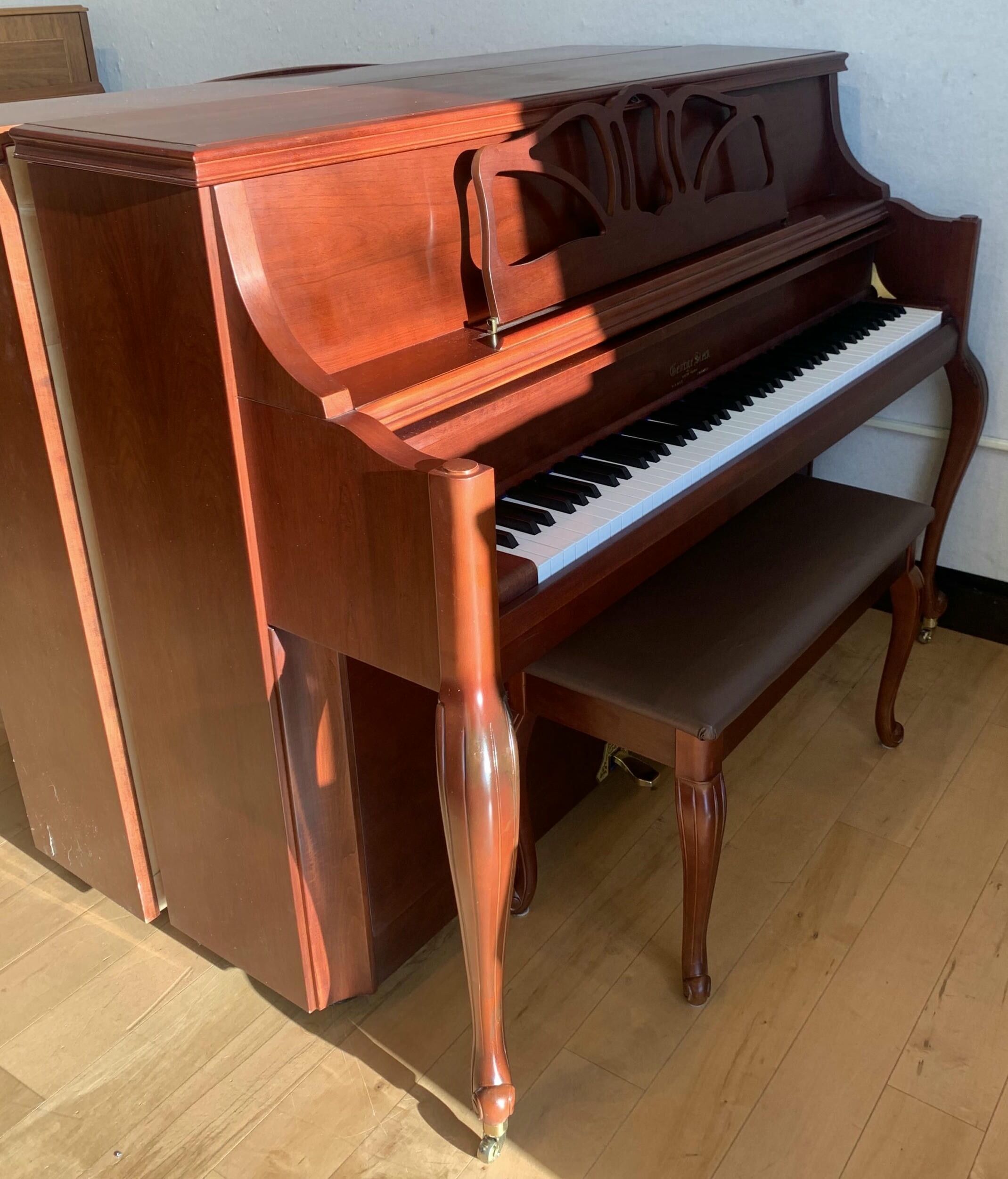 George Steck CS-16F Piano Left Side View George Steck CS-16F Piano Left Side View
