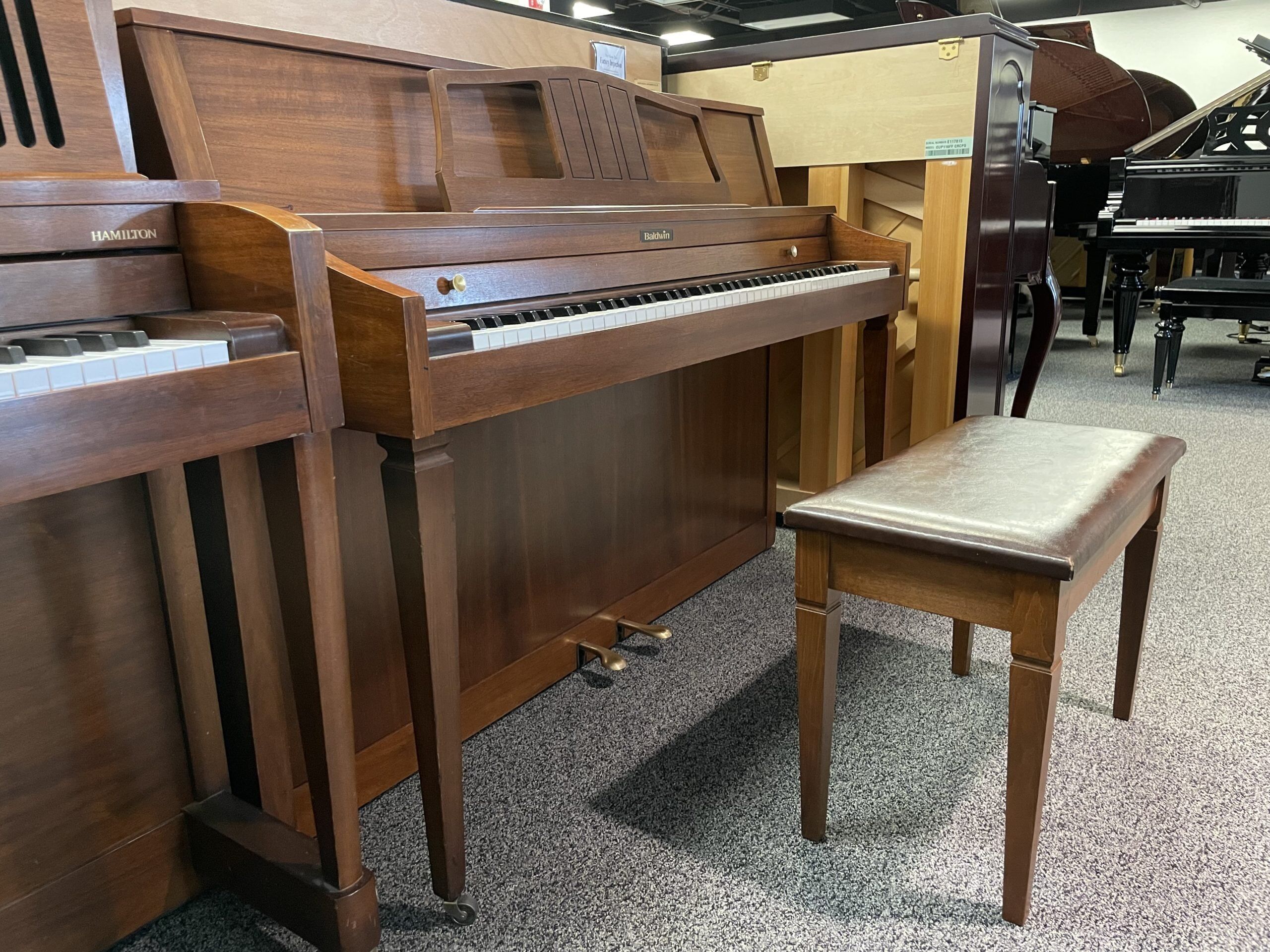 Baldwin 600 Piano Left Side View Baldwin 600 Piano Left Side View