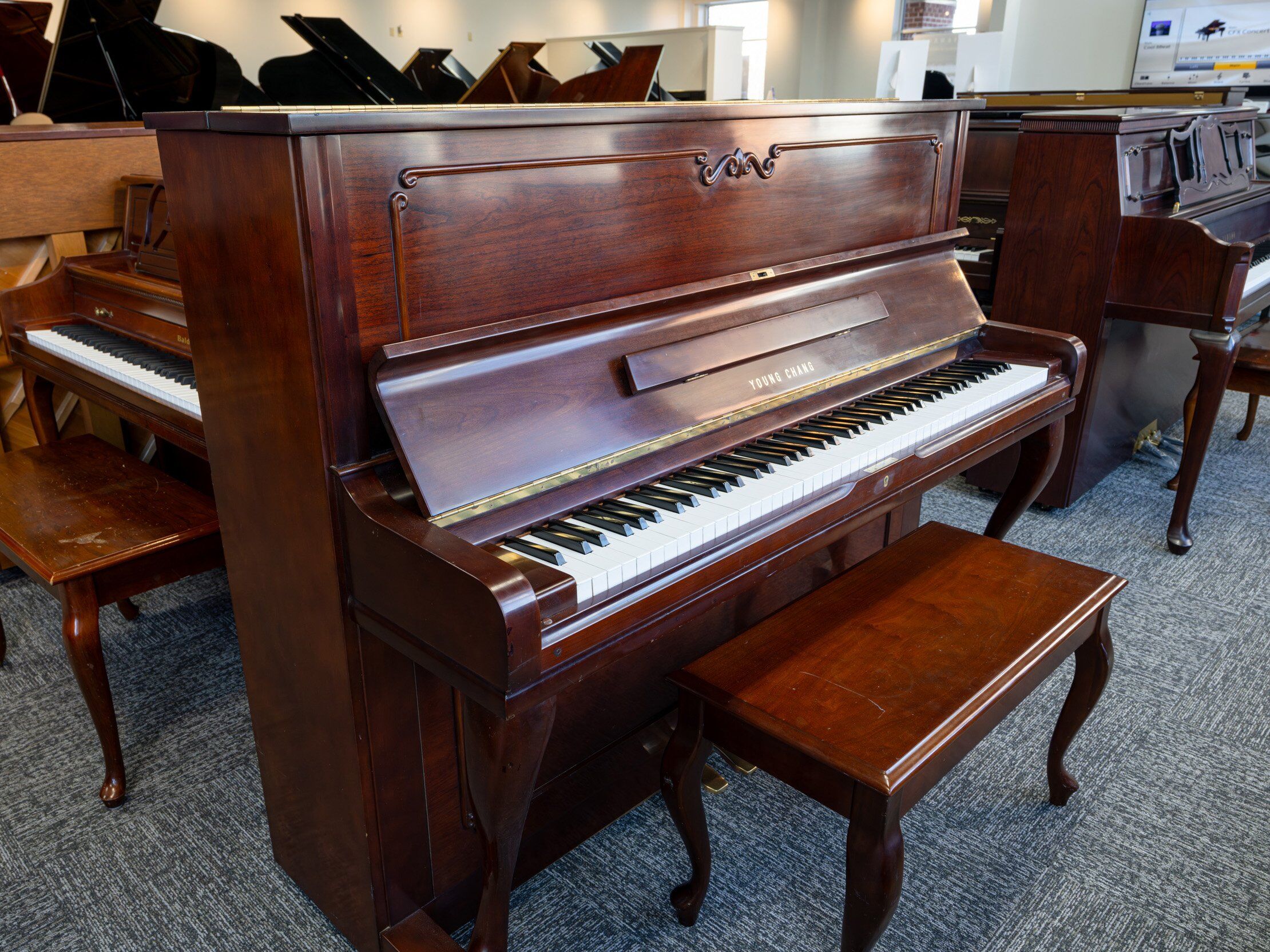 Solich Piano Pittsburgh - Young Chang U121 - Left Side