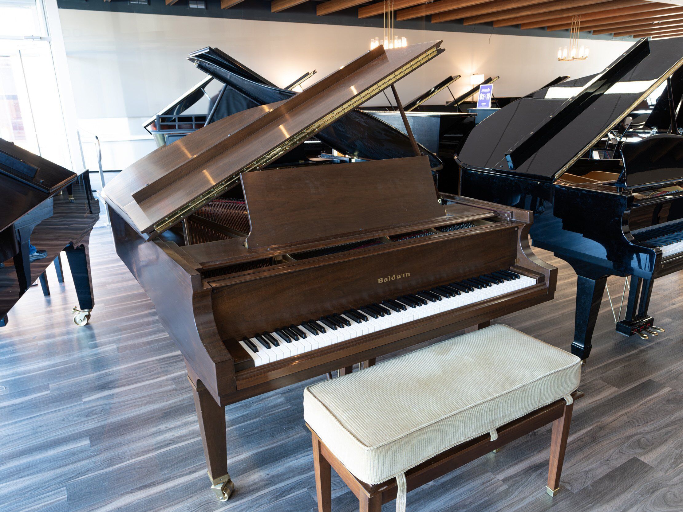 Solich Piano Detroit - Baldwin L Walnut - Left Side