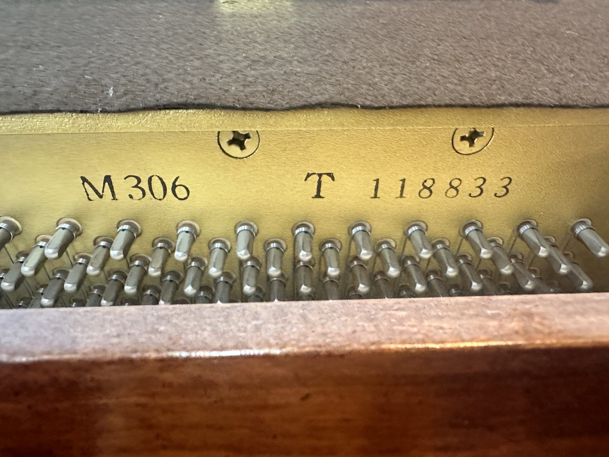 Yamaha-M306-Cherry-Serial-Number-and-Name