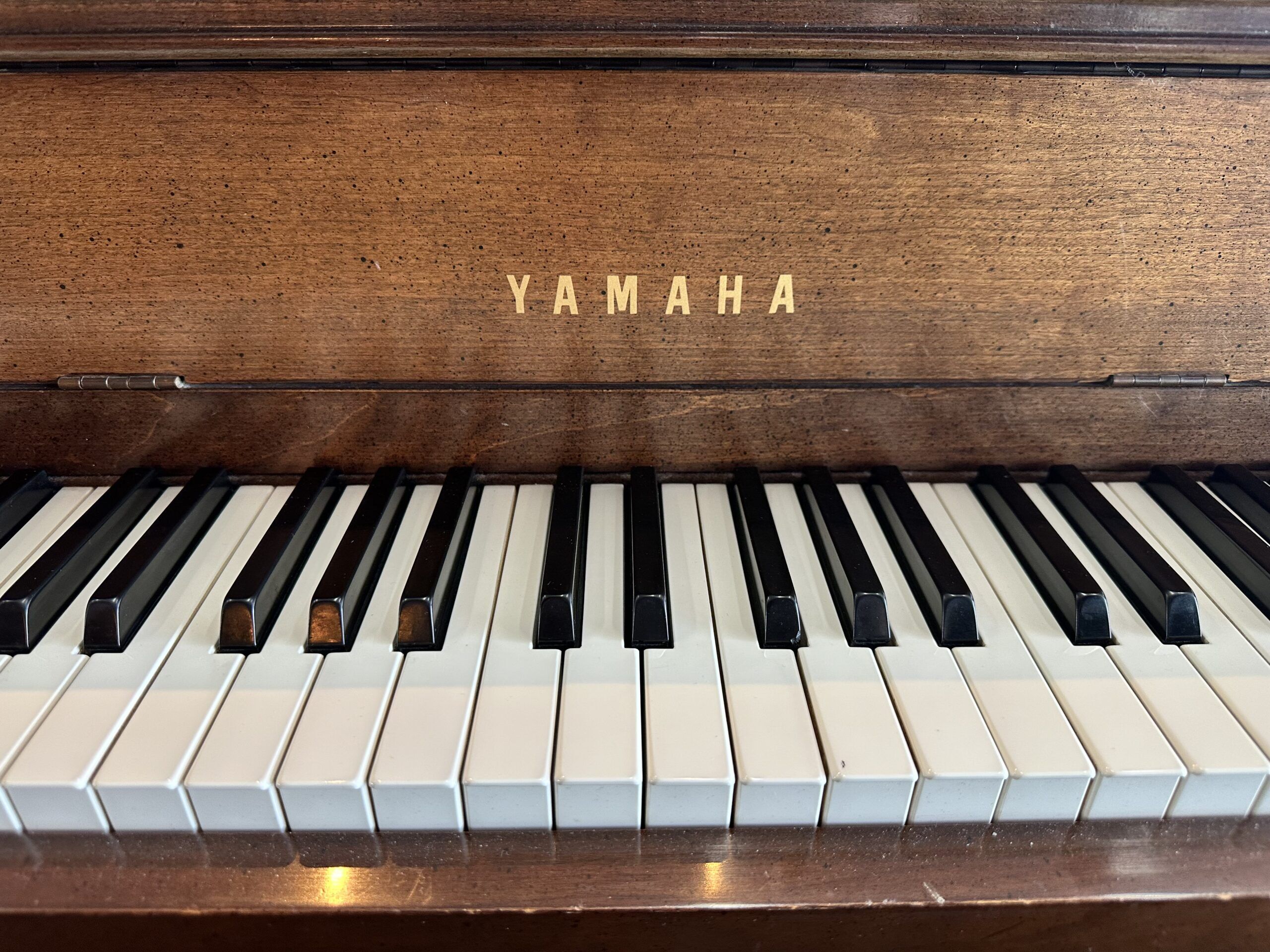 Yamaha-M205-Walnut-keyboard-view