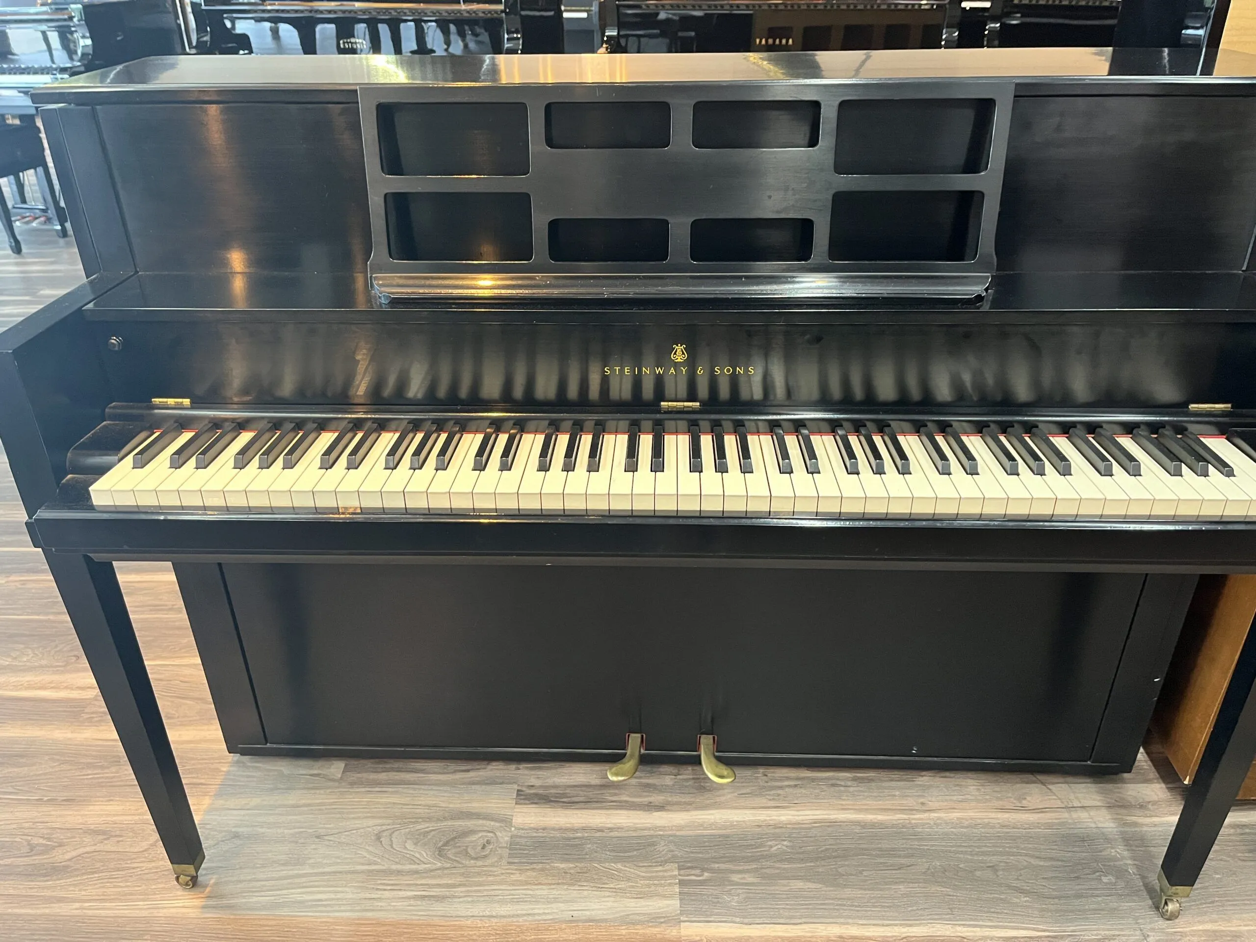 Steinway-Model-F-matte-black-434685-front-view