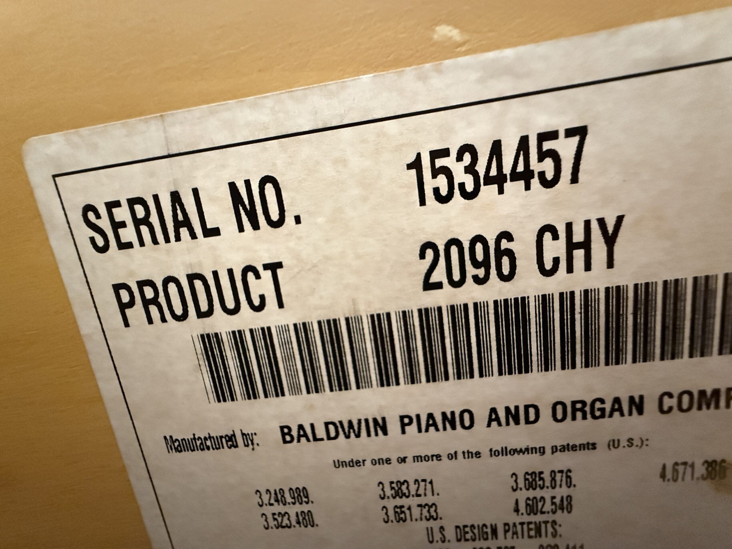 baldwin-2096-chy-1534457-serial-number-view