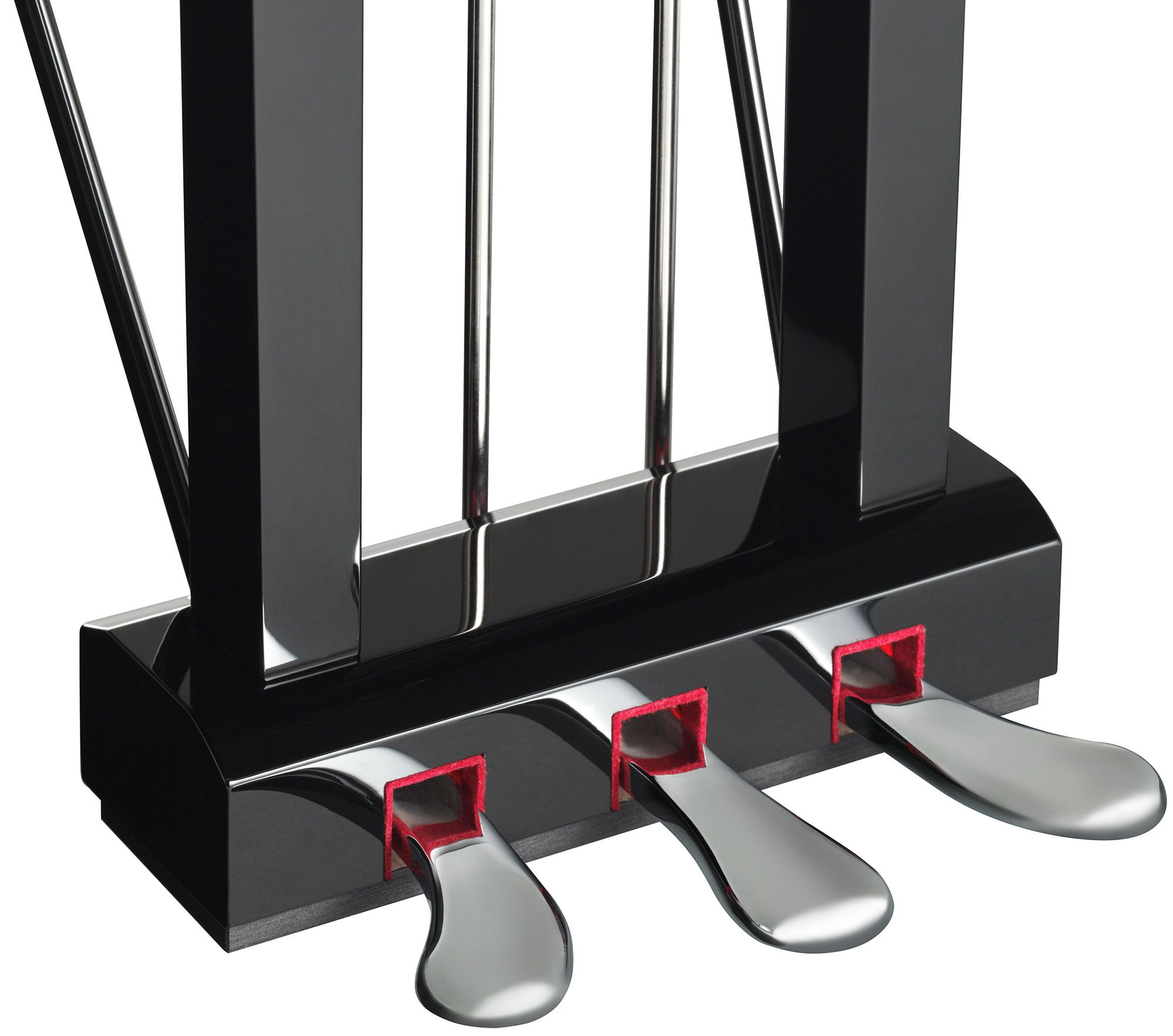 Yamaha N3X, view of pedals Yamaha N3X, close up view of piano pedals