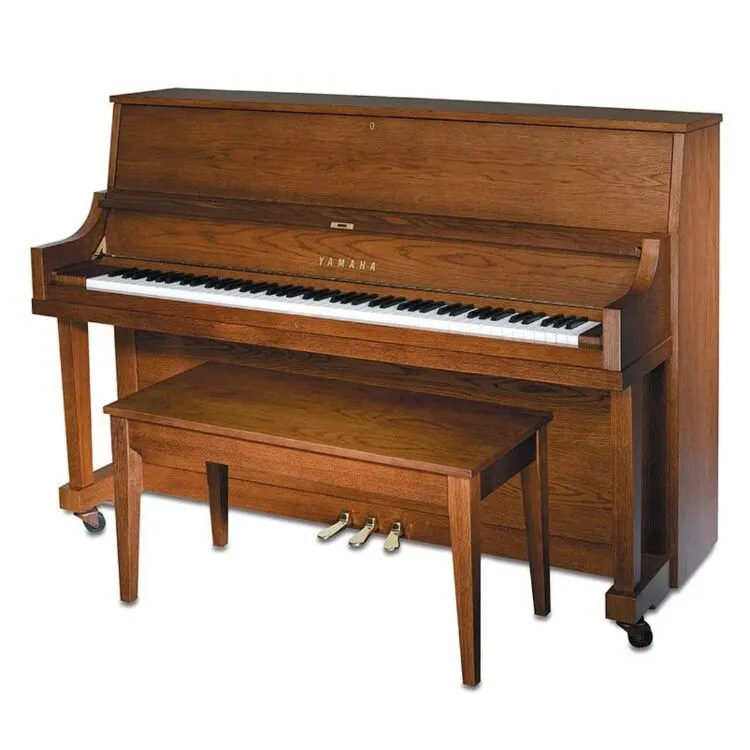 New YAMAHA P22 UPRIGHT | Dark Oak | Yamaha Piano Dealer | Solich Piano