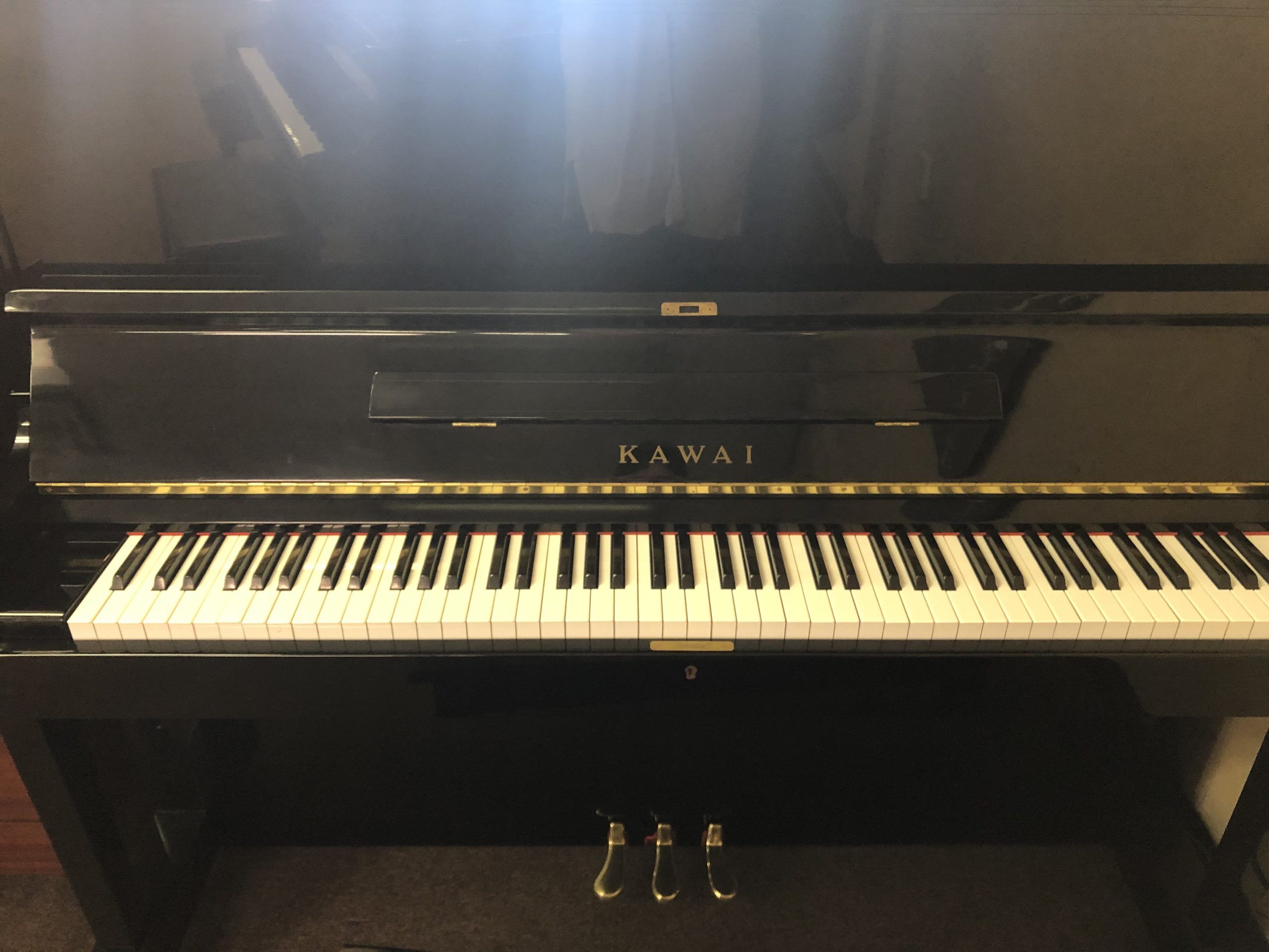 Kawai KS-2F K1427196 upright piano front Kawai KS-2F K1427196 upright piano front
