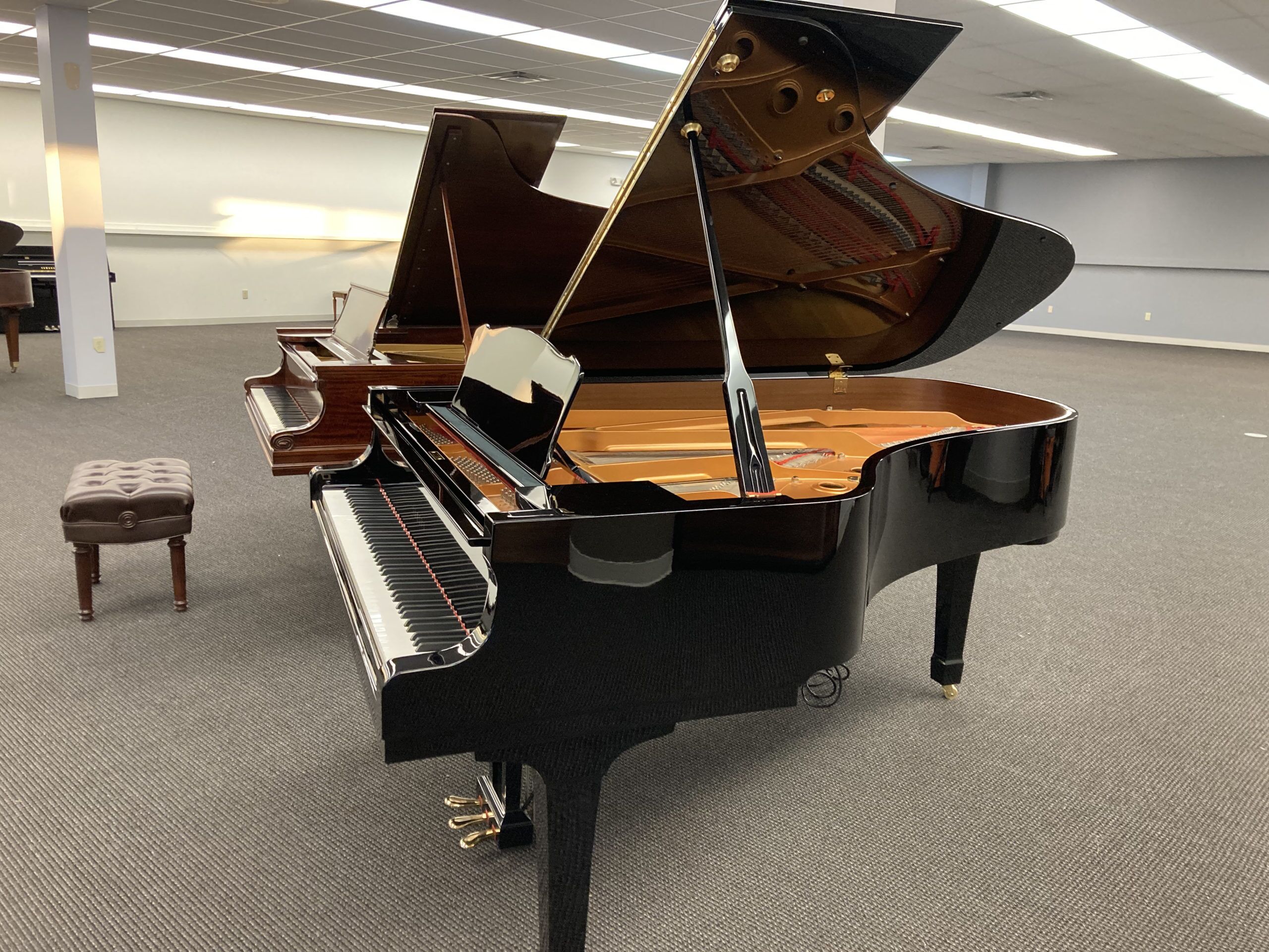 Yamaha DC6 grand piano full side view Yamaha DC6 grand piano full side view