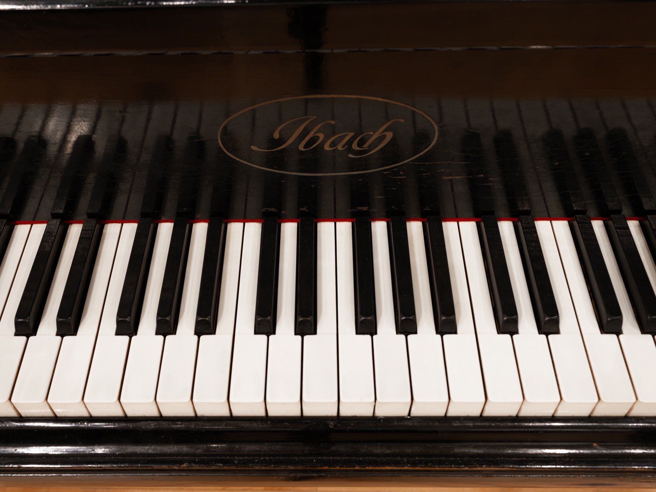 Solich Piano Cleveland - Ibach Grand - Front View Keyboard