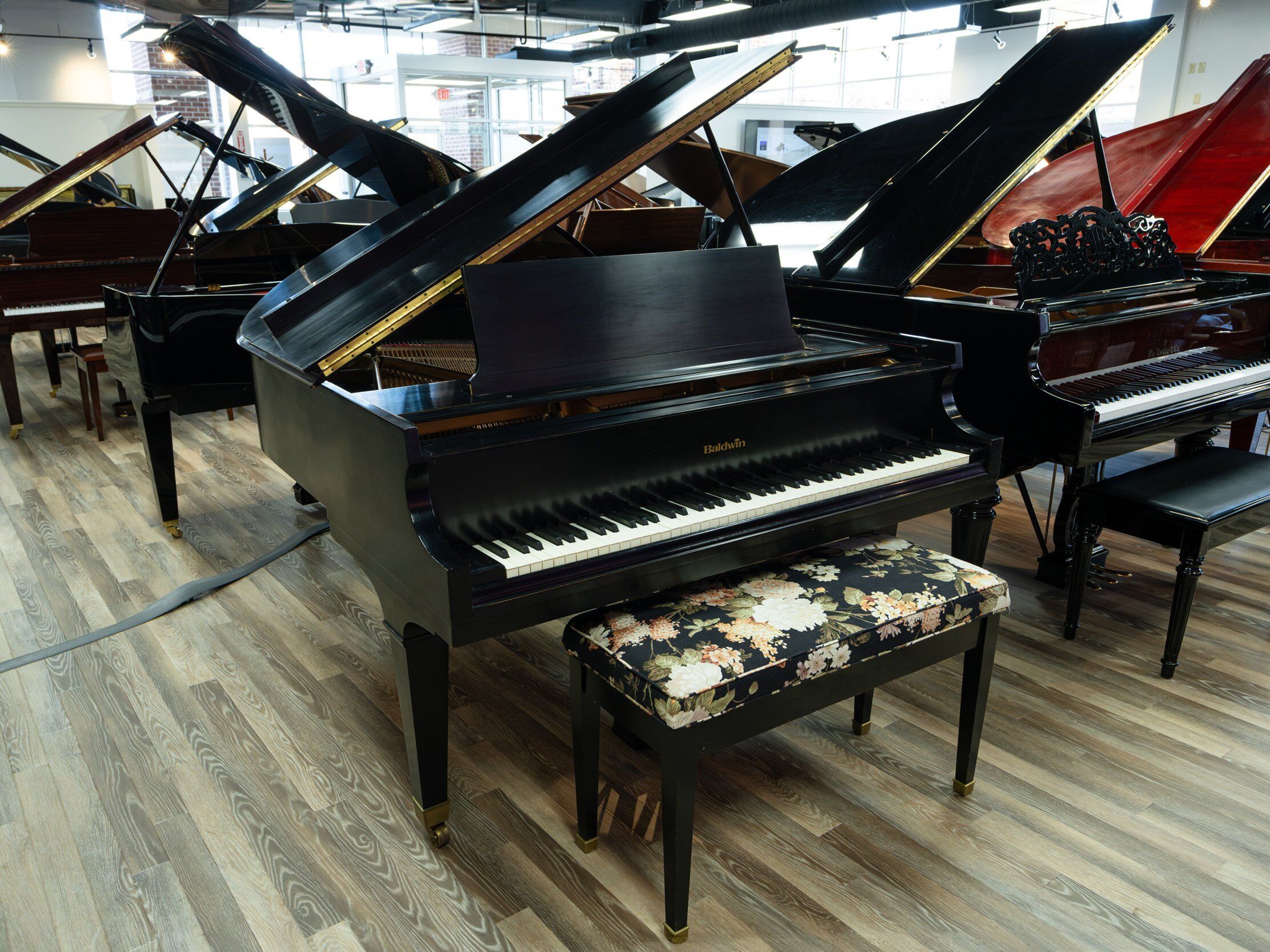 Solich Piano Pittsburgh - Baldwin M Satin Ebony - Left Side