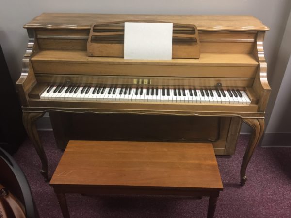Used Shoninger Upright piano curved legs