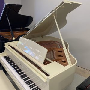 Kawai GE-1 Ivory Grand Piano sideview