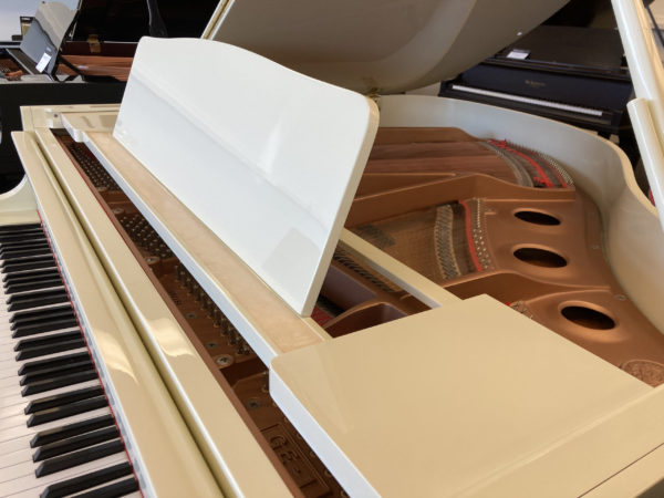 Kawai GE-1 Ivory grand piano right angle