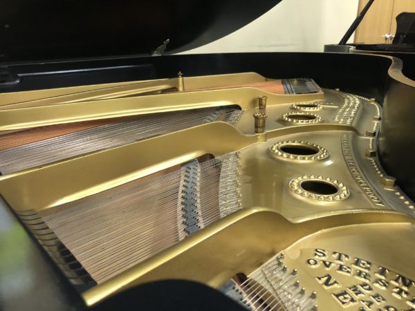 Steinway Model O grand piano soundboard