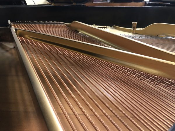 Steinway Model O grand piano strings soundboard