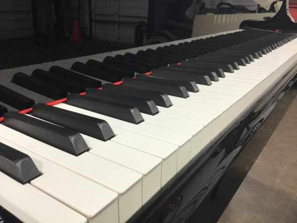 Yamaha C6 grand piano keys