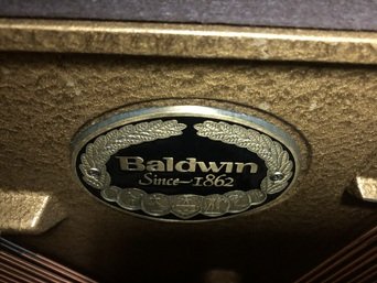 baldwin 2086 piano cherry name plate