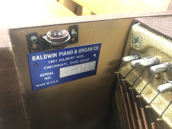 Baldwin Console 1419787 serial