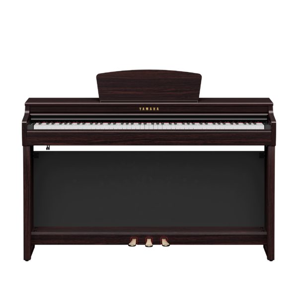 Yamaha CLP-725 piano rosewood finish, front view