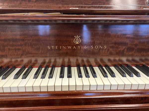 Steinway and Sons B 114863 grand piano name ensignia