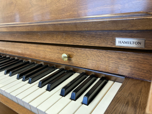 Baldwin Hamilton 294947 upright piano keys closeup
