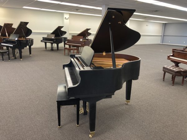 Geroge Steck grand piano side view