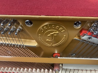 Falcone FV42T upright piano emblem hammers