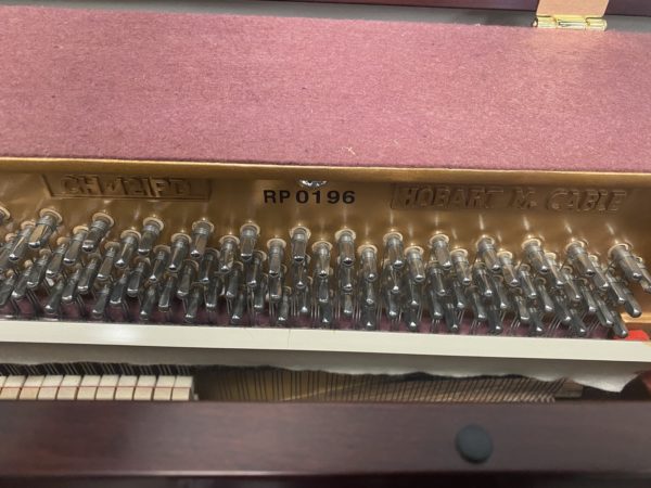 used piano Hobart Cable upright piano soundboard