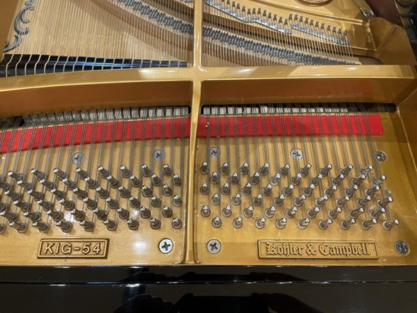 Kohler Campbell KIG-54 baby grand piano strings tuning pins hz