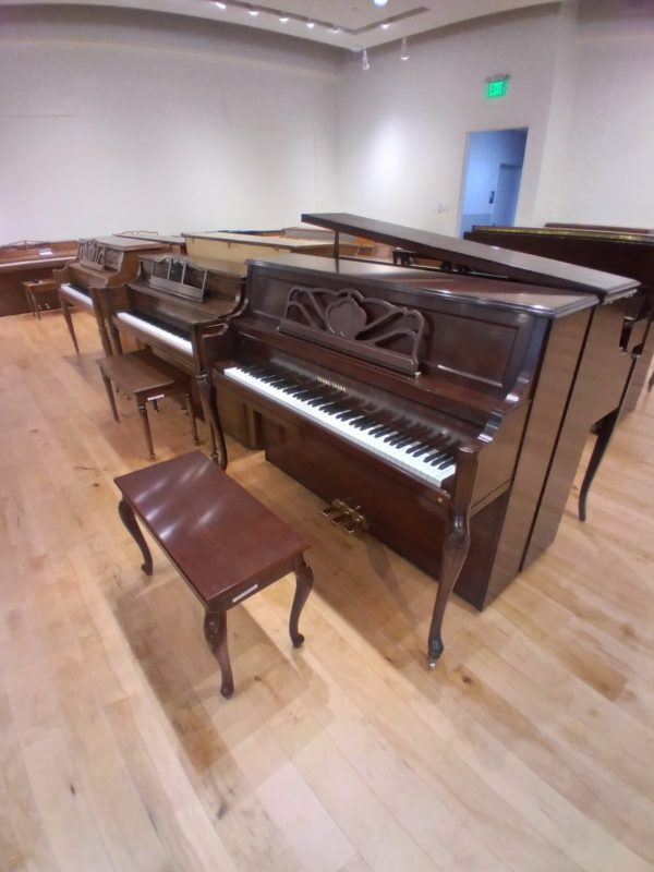 Used Young Chang F116 upright piano top right anglejpg