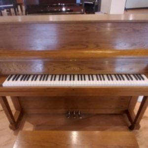 Yamaha upright piano oak