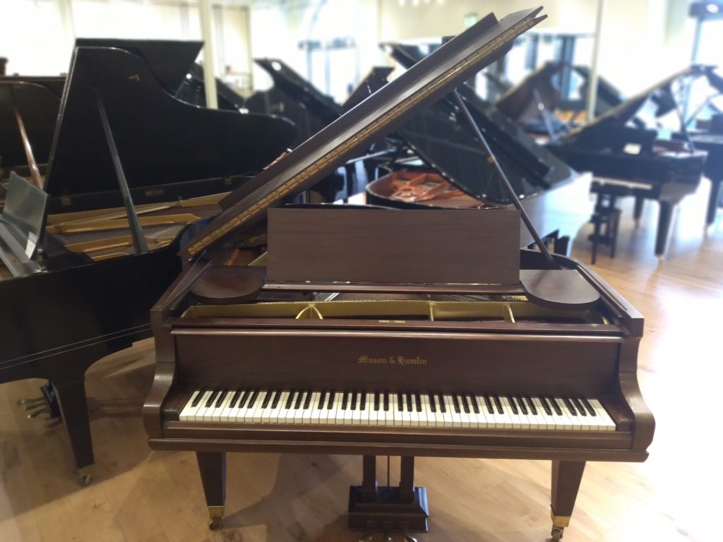 Mason & Hamlin Model A grand piano front view