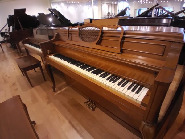 Story and Clark upright piano right angle view