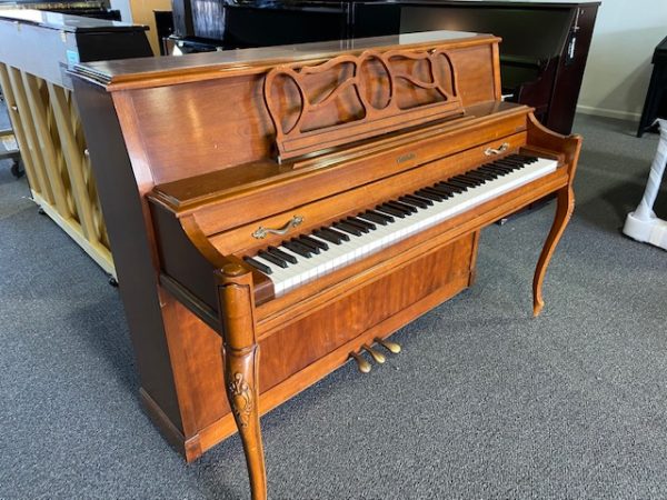 Baldwin 2056 Queen Anne upright piano left angle view