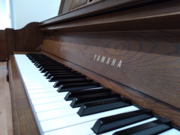 Yamaha P600T Upright Piano Keys View