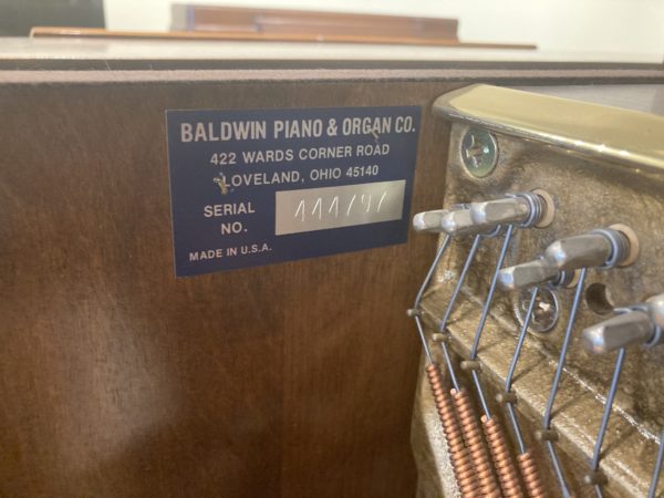 Baldwin 243HP Piano Serial Number View