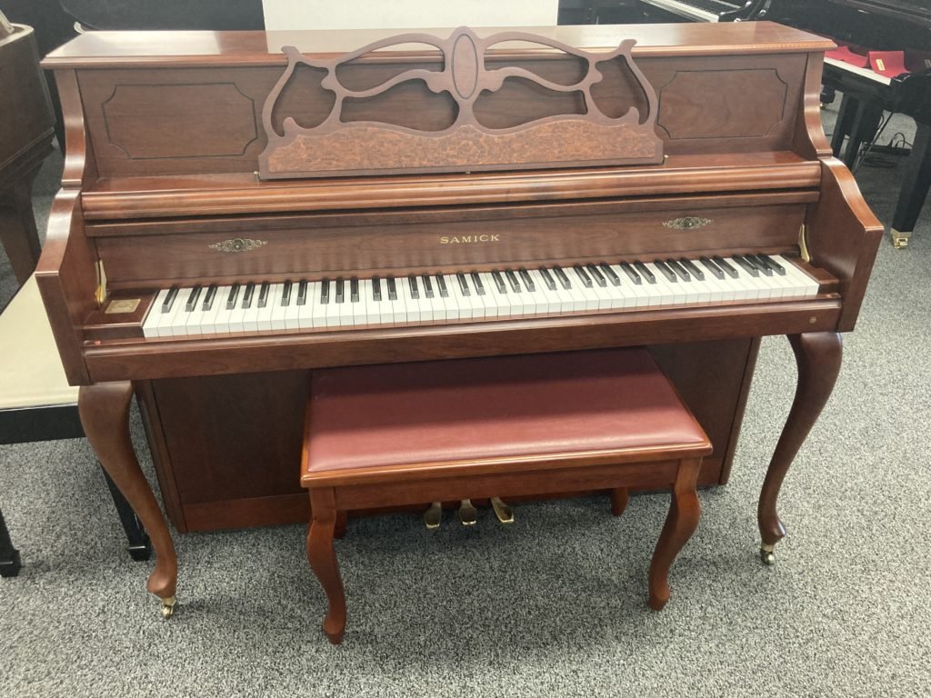 Samick QA Console Piano Front View