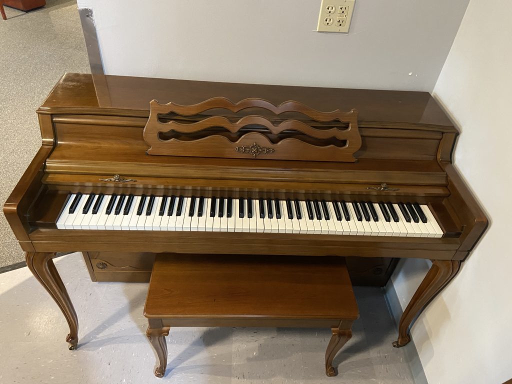 Wurlitzer Spinet Piano Front View