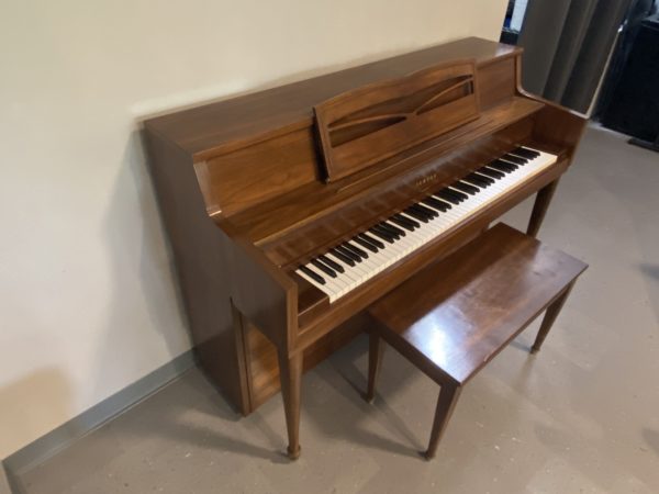 Yamaha M3A Walnut Piano Left Side View