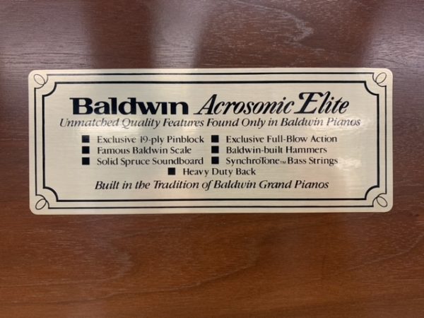 Baldwin 4051 Piano Logo View