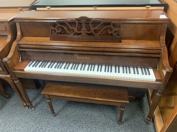 Charles Walter Console Piano Front View