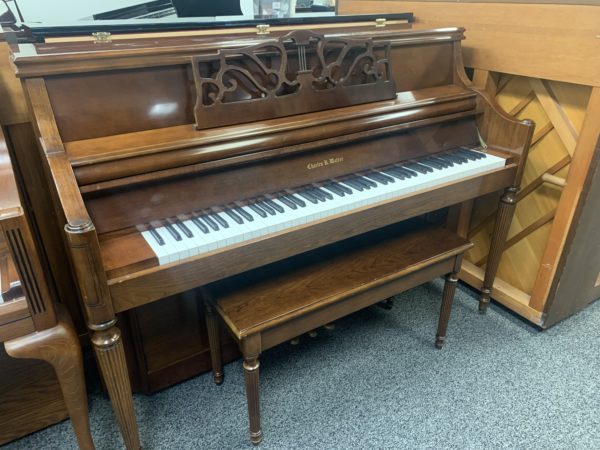 Charles Walter Console Piano Left Side View