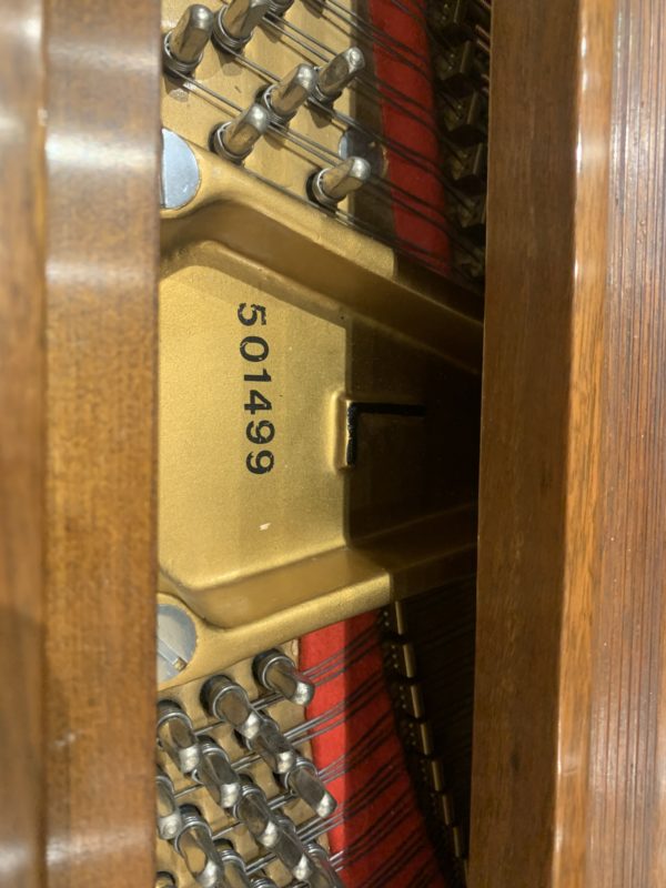 Steinway & Sons Model L Piano Second Serial Number View