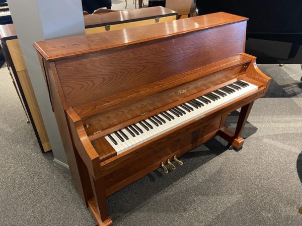 USED Boston UP-118S upright piano left side view