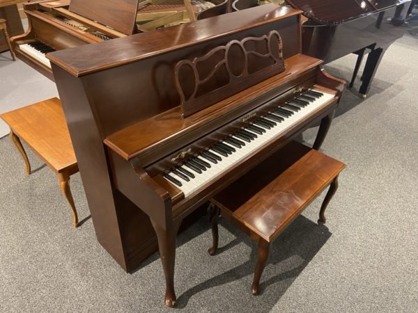 Baldwin 662 CHY upright piano left side view USED
