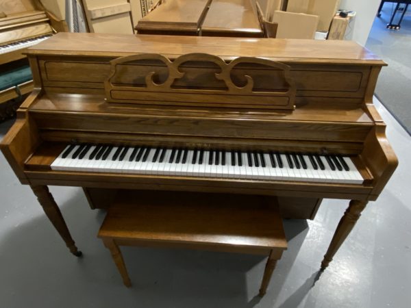 Used Kawai 502-M upright piano front view